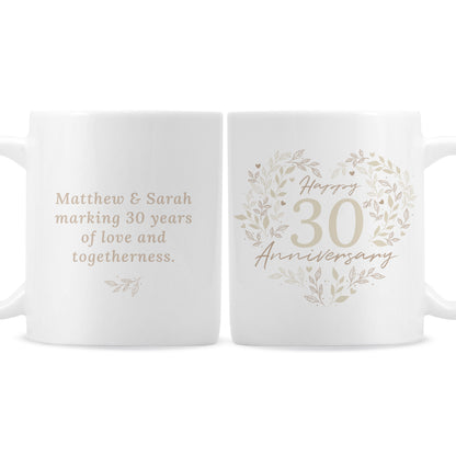 Personalised 30th Pearl Wedding Anniversary Mug - image 5