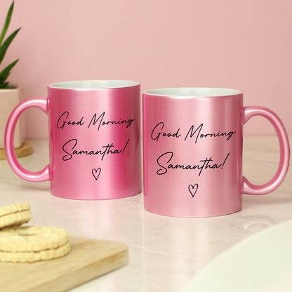 Personalised Pink Glitter Mug - image 2