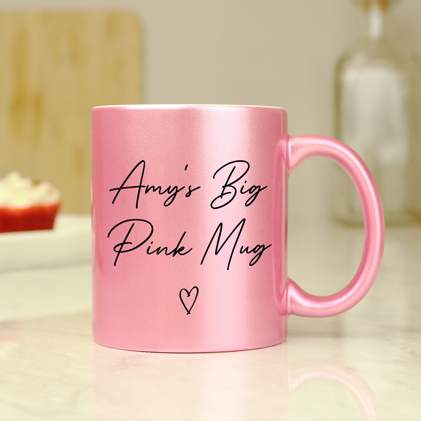 Personalised Pink Glitter Mug - image 4