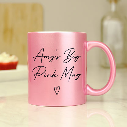 Personalised Pink Glitter Mug - image 4