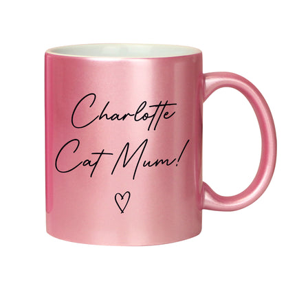 Personalised Pink Glitter Mug - image 5