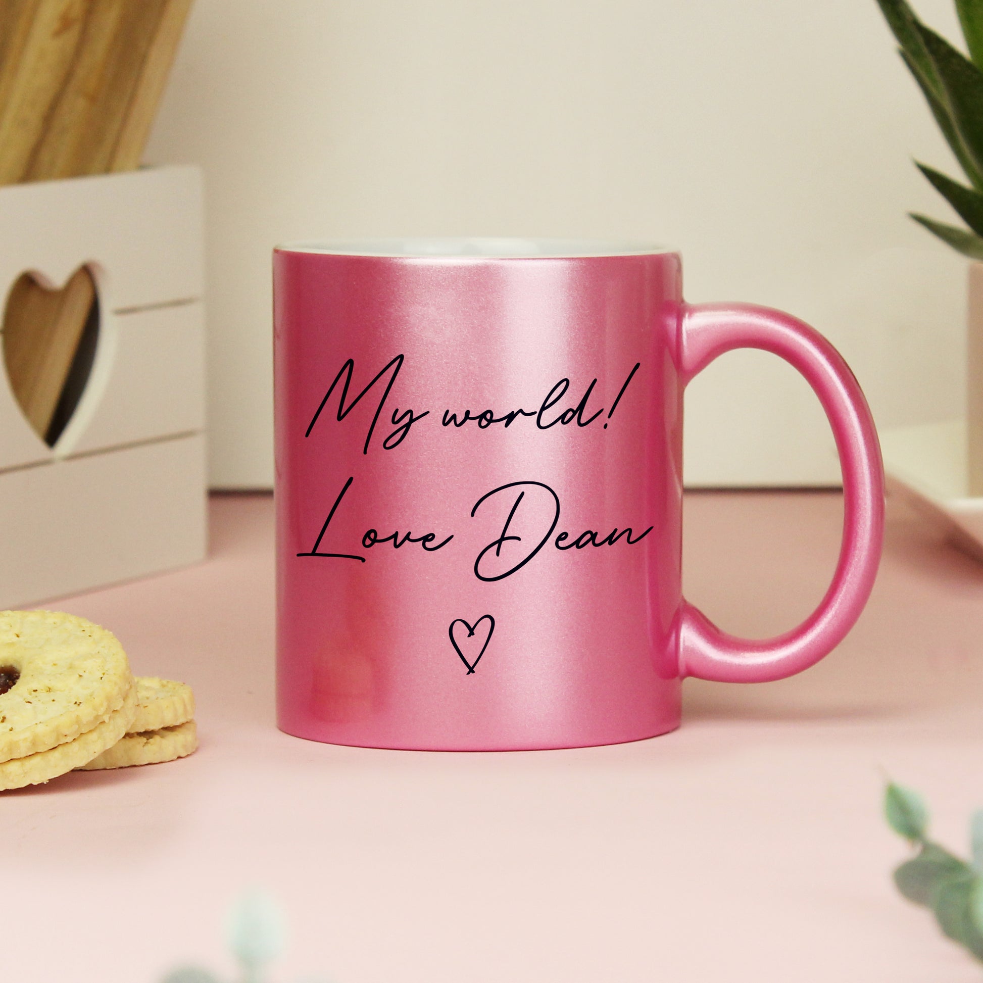 Personalised Pink Glitter Mug - image 8