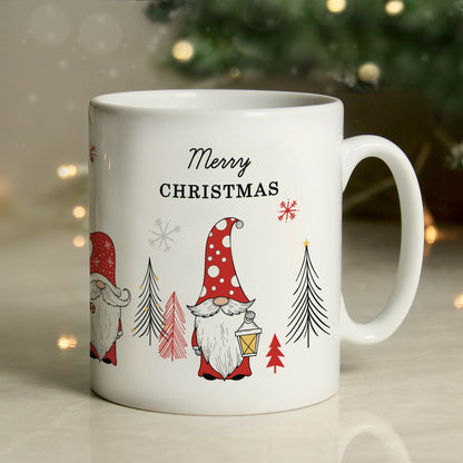 Personalised Christmas Gonk Pattern Mug - image 2