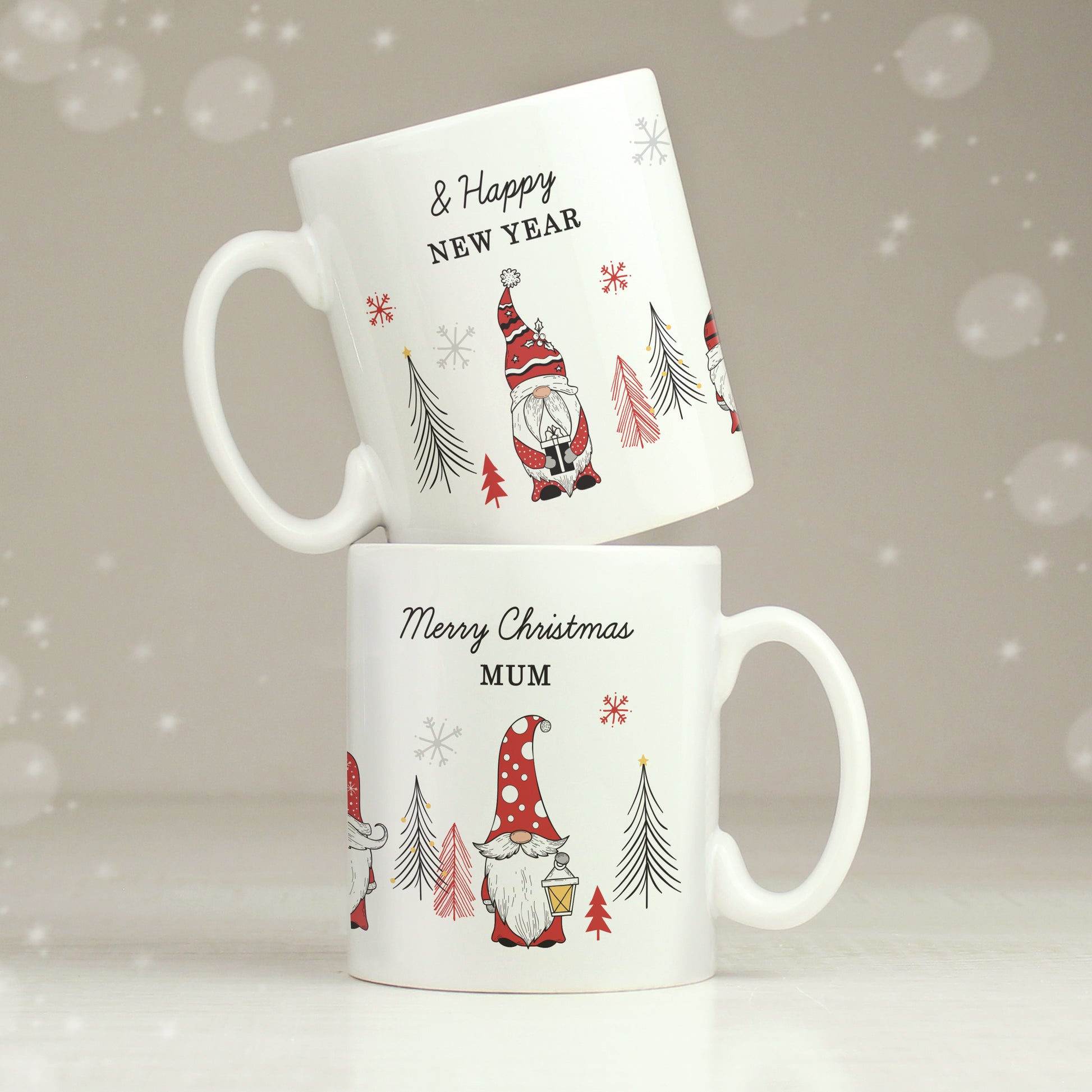 Personalised Christmas Gonk Pattern Mug - image 7