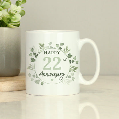 Personalised Botanical Anniversary Mug - image 2