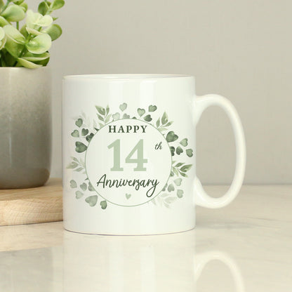Personalised Botanical Anniversary Mug - image 6