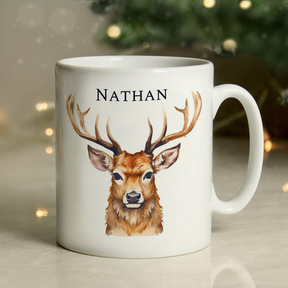 Personalised Watercolour Stag Mug - image 3