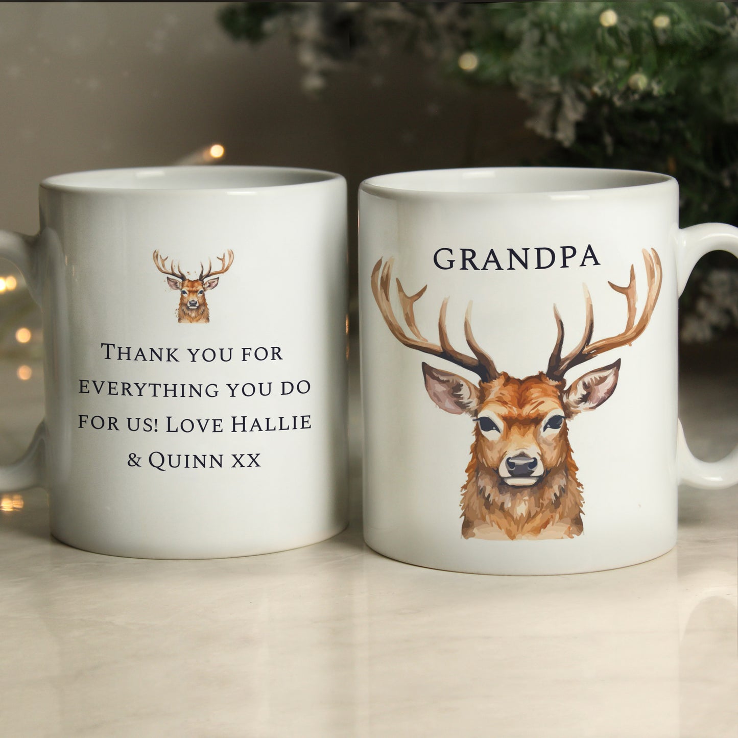 Personalised Watercolour Stag Mug - image 4