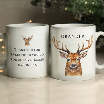 Personalised Watercolour Stag Mug - image 4