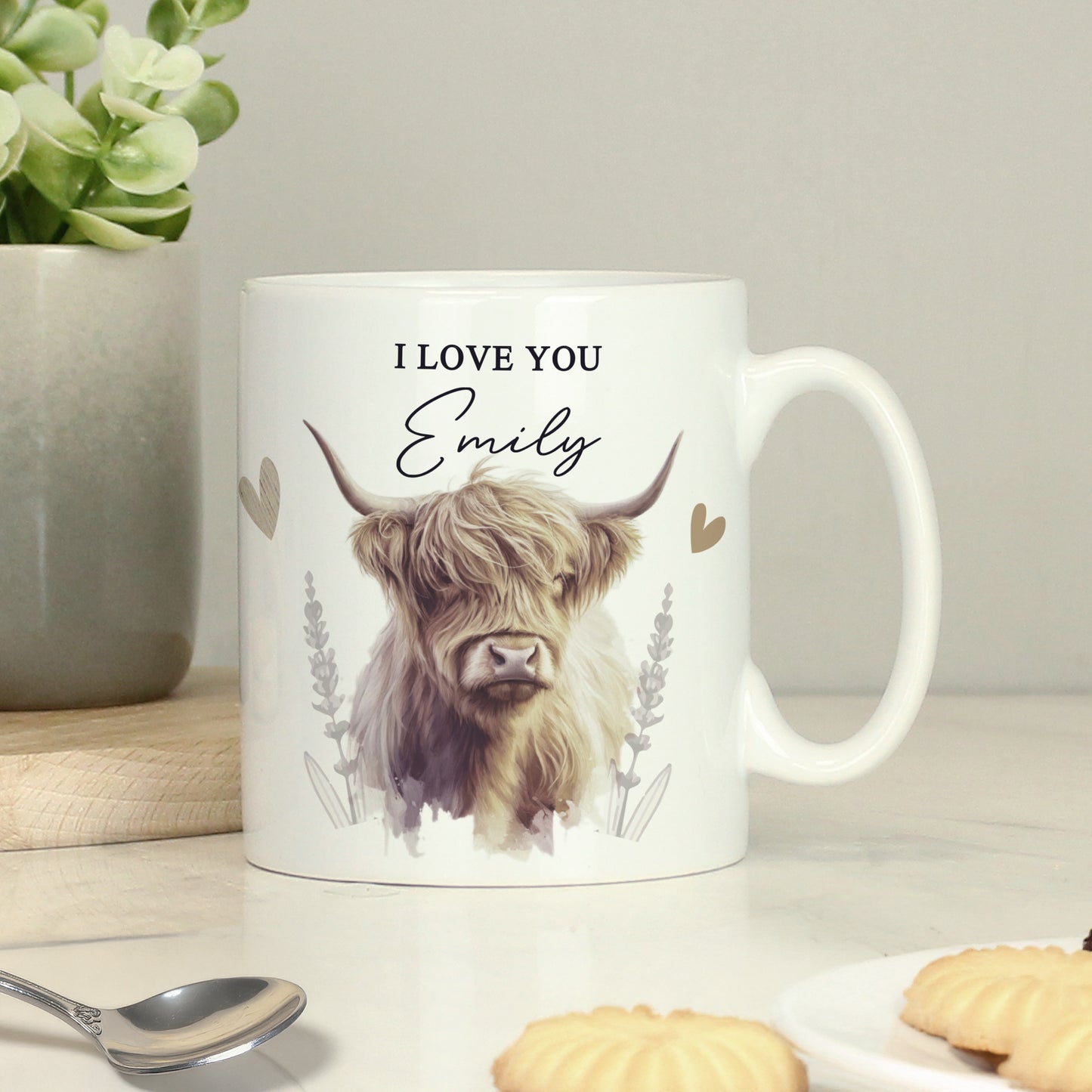 Personalised Highland Cow Mug from Heartfelt Gifts