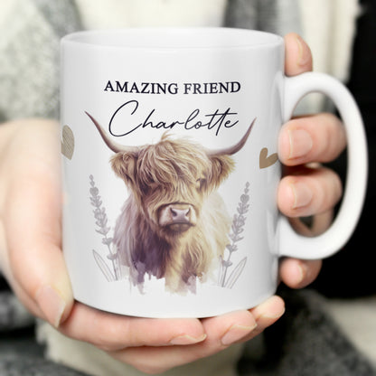 Personalised Highland Cow Mug - image 2