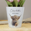 Personalised Highland Cow Plant Pot