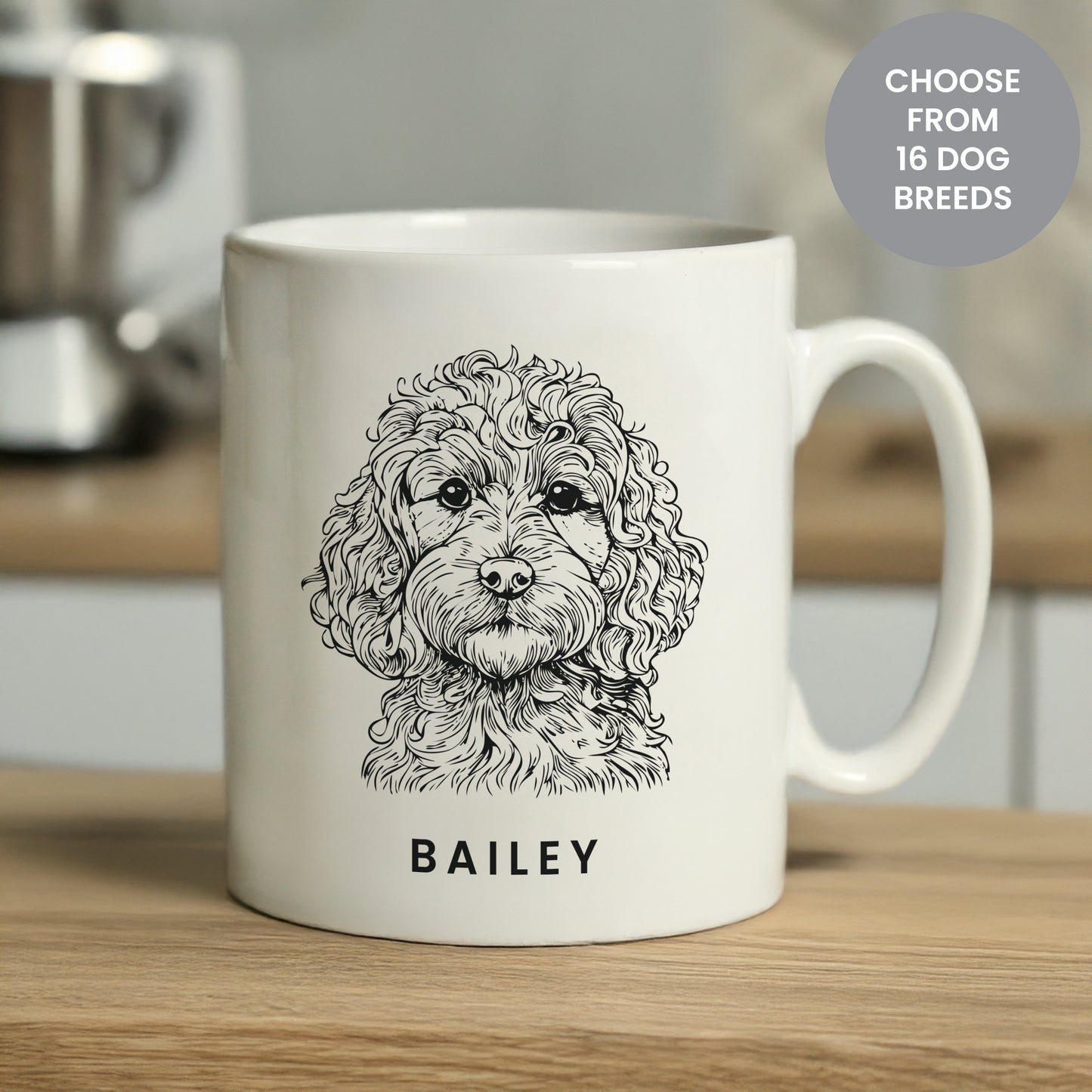 Personalised Dog Breed Mug from Heartfelt Gifts