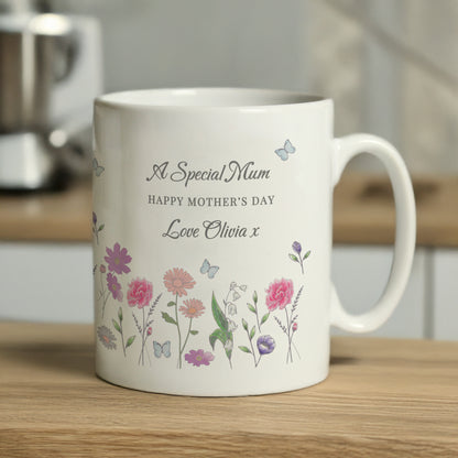 Personalised Wild Flowers Mug - image 3