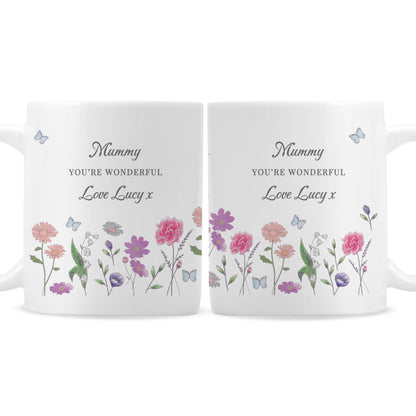 Personalised Wild Flowers Mug - image 5