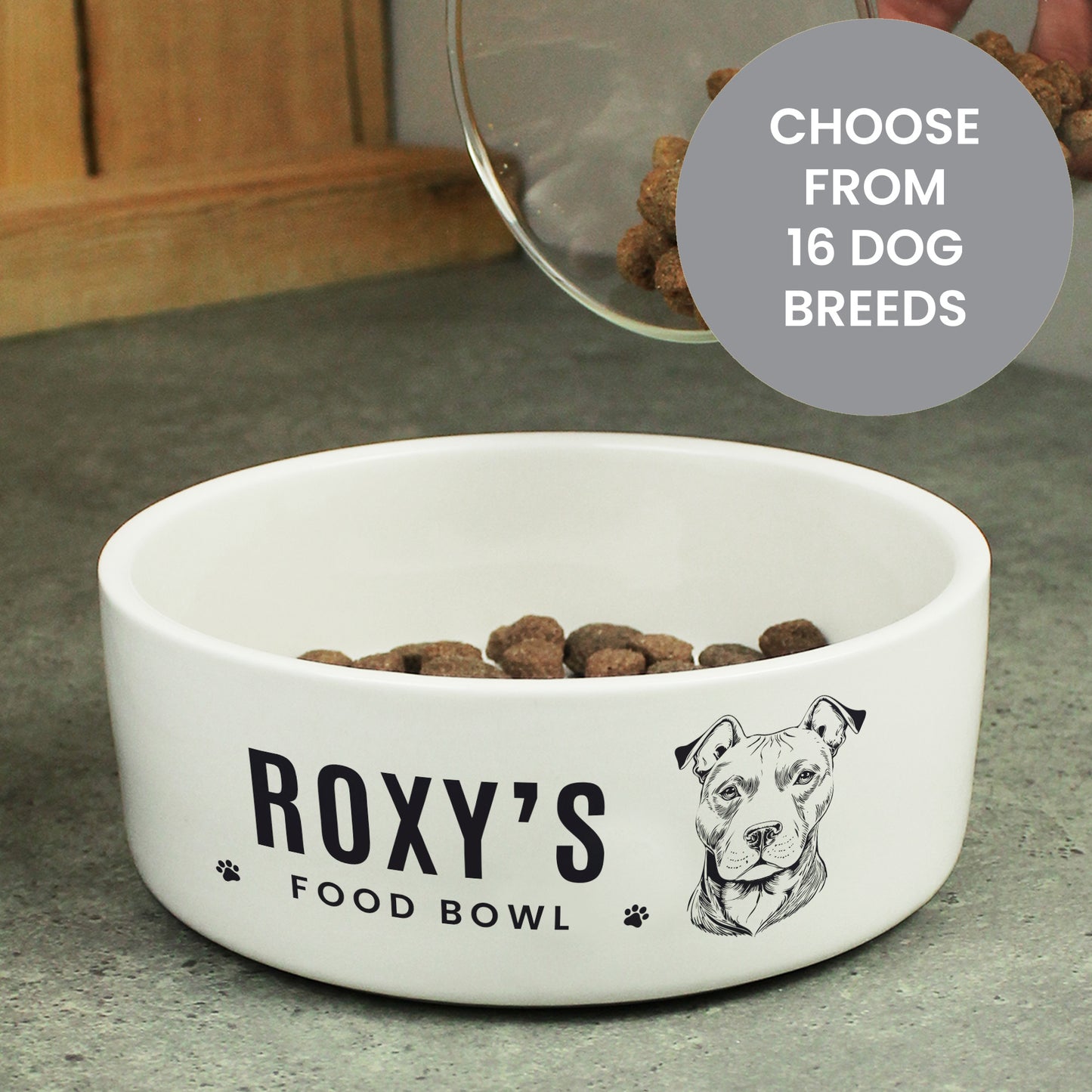 Personalised Dog Breed Feeding Bowl from Heartfelt Gifts