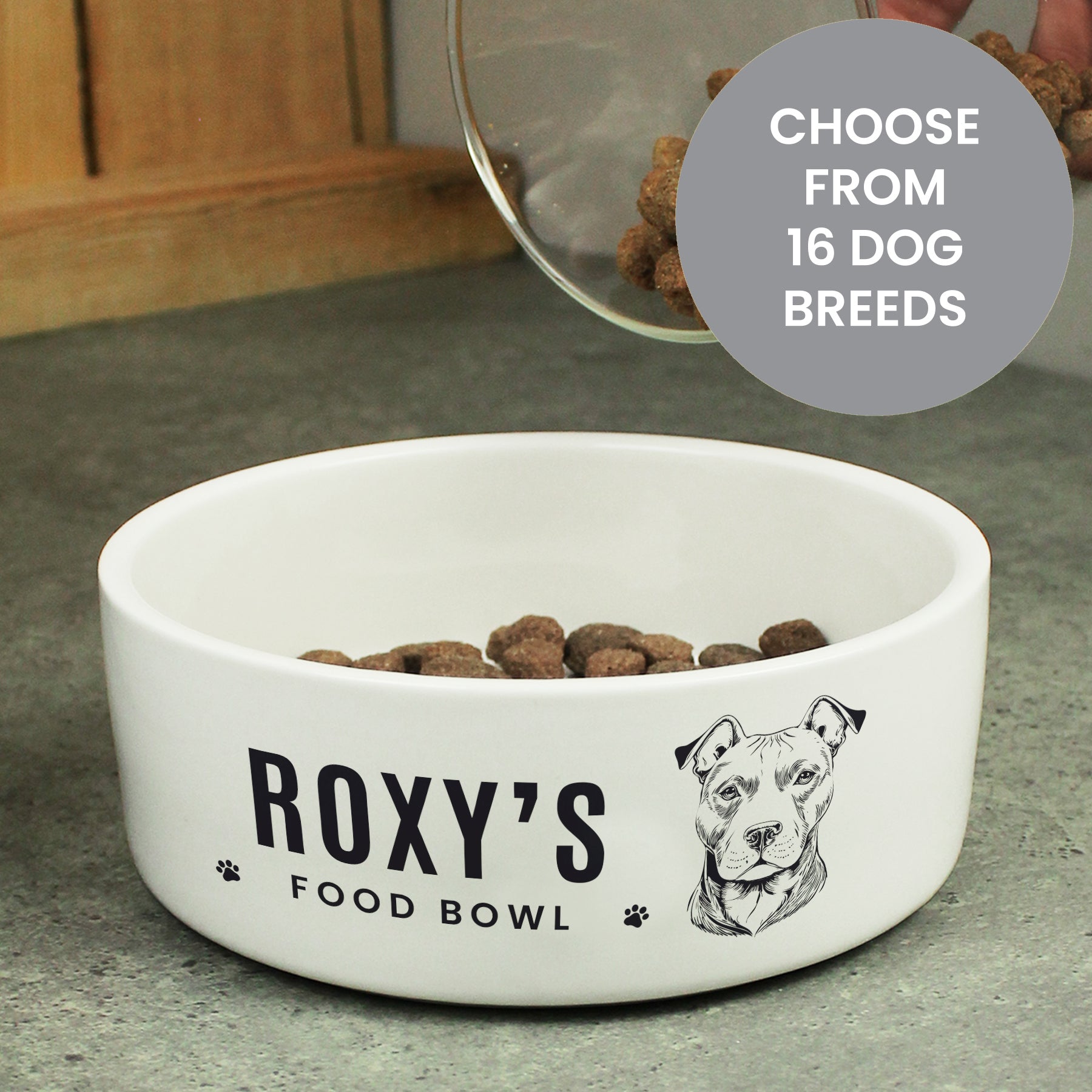 Personalised Dog Breed Feeding Bowl from Heartfelt Gifts
