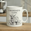 Personalised Black Highland Cow Mug – Ceramic Tea & Coffee Gift