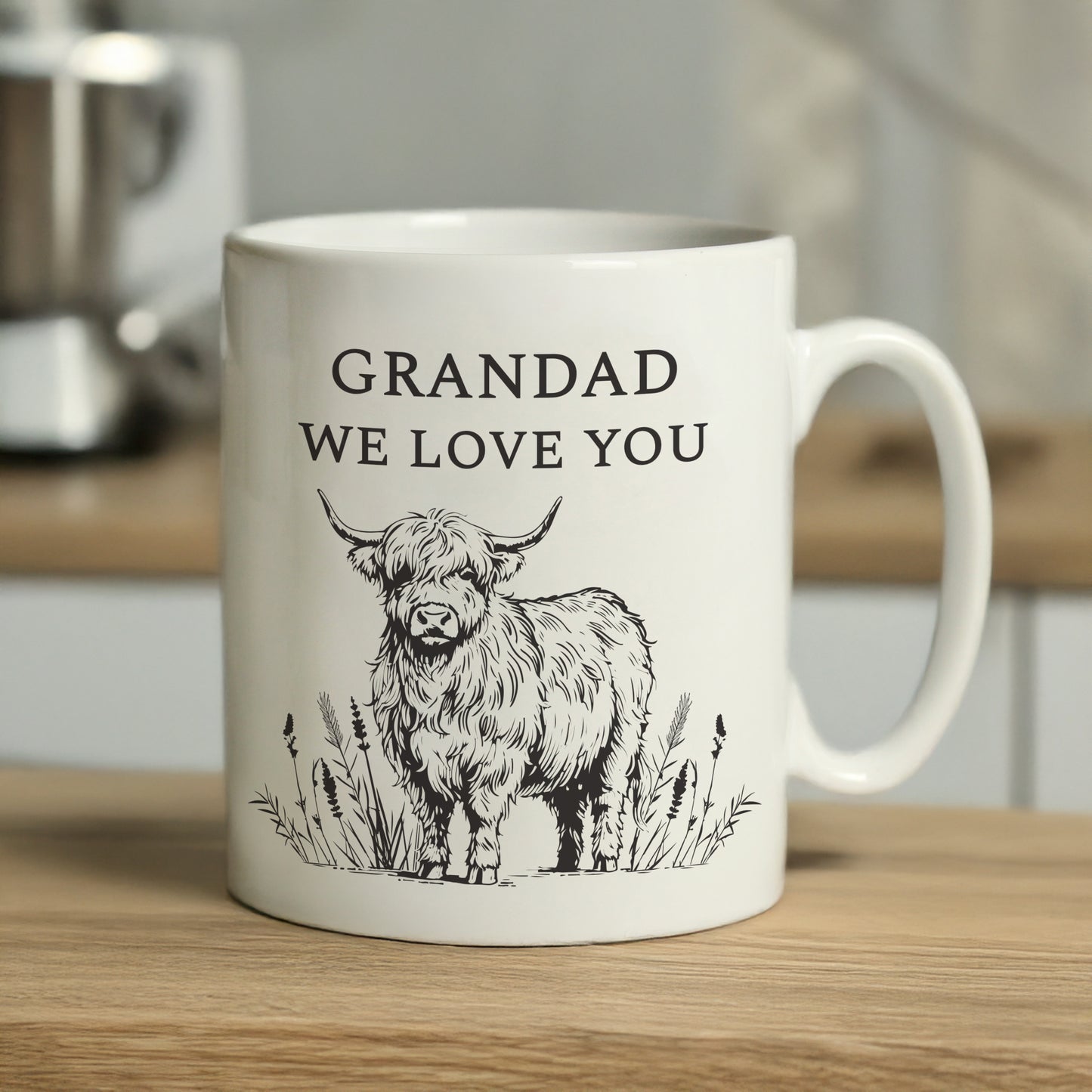 Personalised Black Highland Cow Mug – Ceramic Tea & Coffee Gift - image 4
