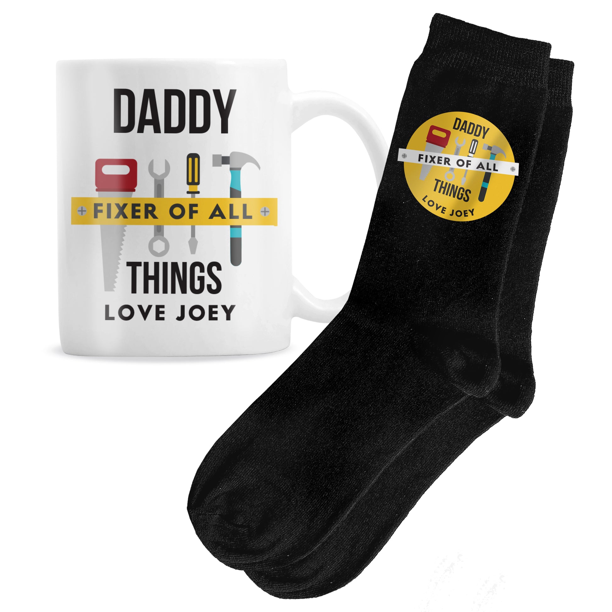 Personalised Fixer of All Things Mug & Socks Gift Set – Dad & DIY Birthday Gift - image 5