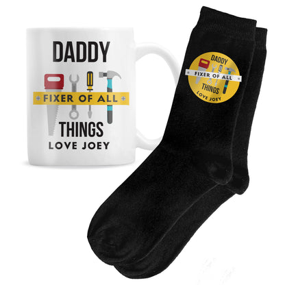 Personalised Fixer of All Things Mug & Socks Gift Set – Dad & DIY Birthday Gift - image 5