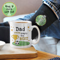 Personalised Simply The Best Football Mug and Socks Gift Set – Father's Day Gift