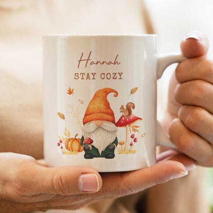 Personalised Autumn Gonk Mug – Cosy Seasonal Birthday Gift - image 2