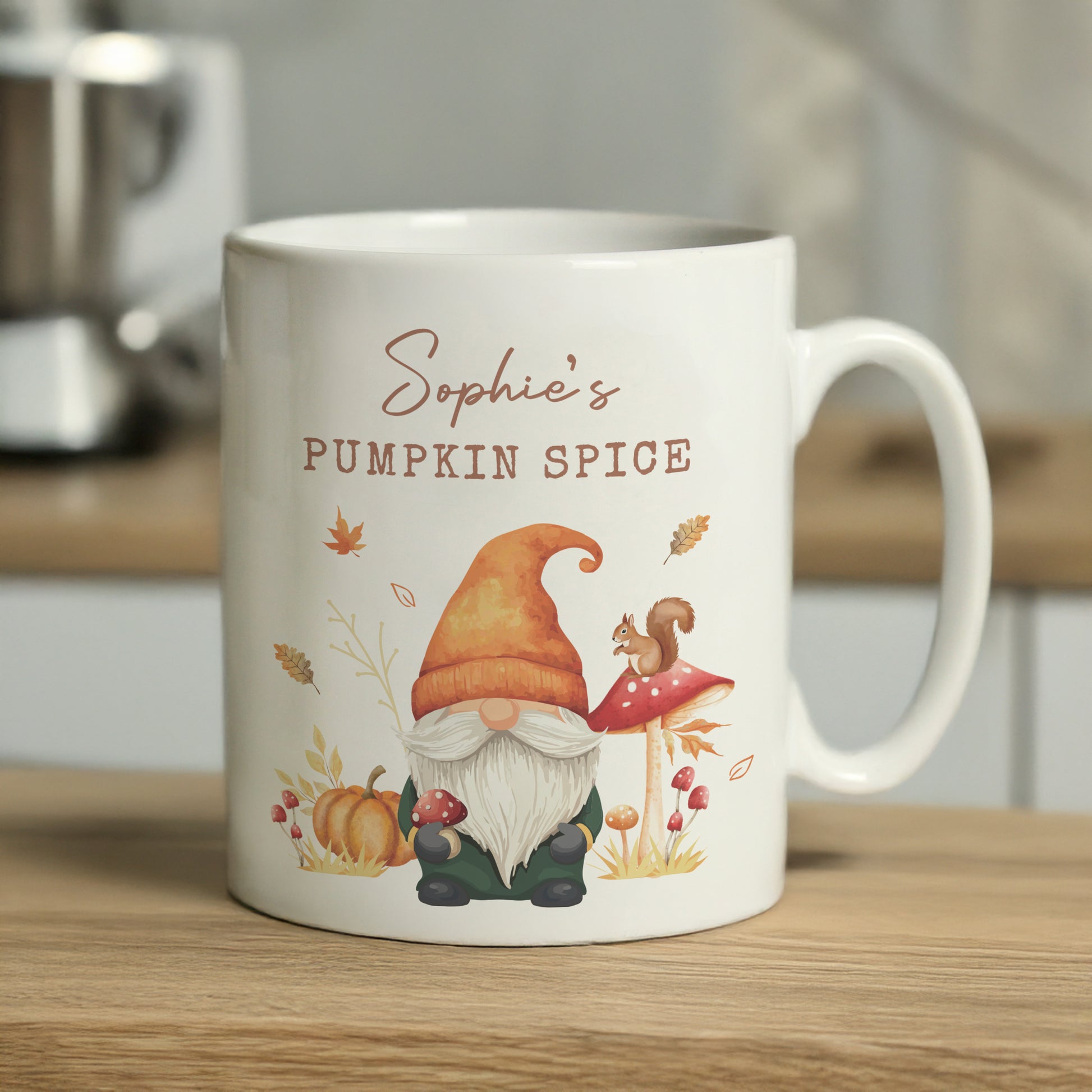 Personalised Autumn Gonk Mug – Cosy Seasonal Birthday Gift - image 3
