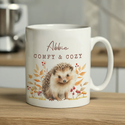 Personalised Hedgehog Mug – Cosy Autumn Wildlife Birthday Gift - image 3