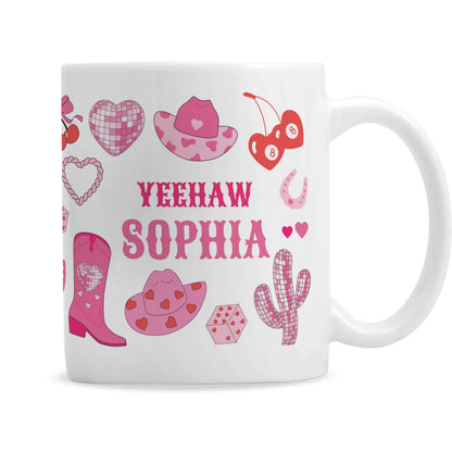 Personalised Cowgirl Mug – Pink Western Birthday Gift for Her - image 4