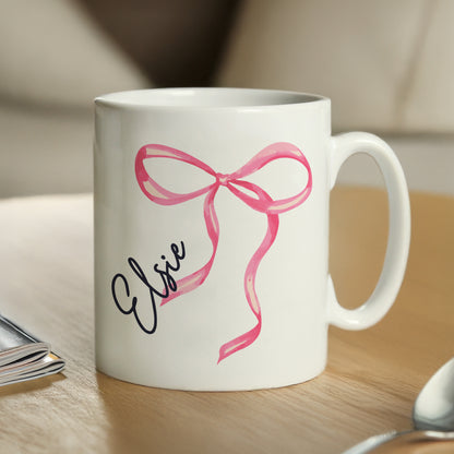 Personalised Bow Mug – Stylish Birthday Gift for Her - image 2