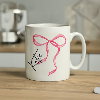 Personalised Bow Mug – Stylish Birthday Gift for Her - image 3