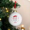 Personalised Santa Christmas Bauble – Children's Christmas Tree Gift