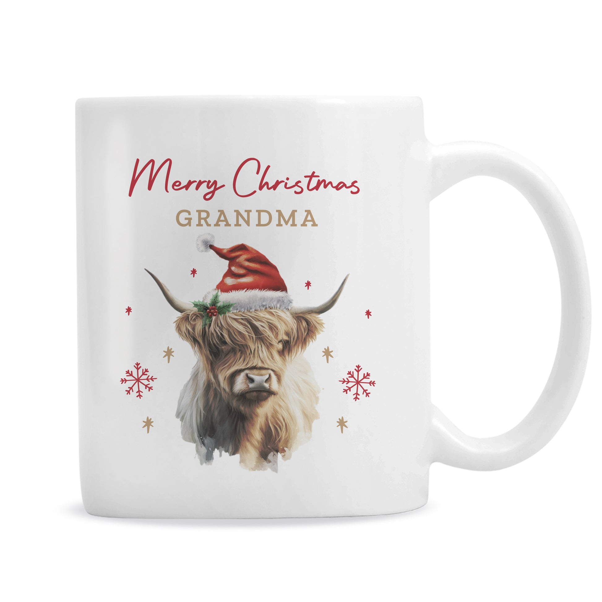 Personalised Highland Cow Christmas Mug – Christmas Stocking Filler Gift - image 4