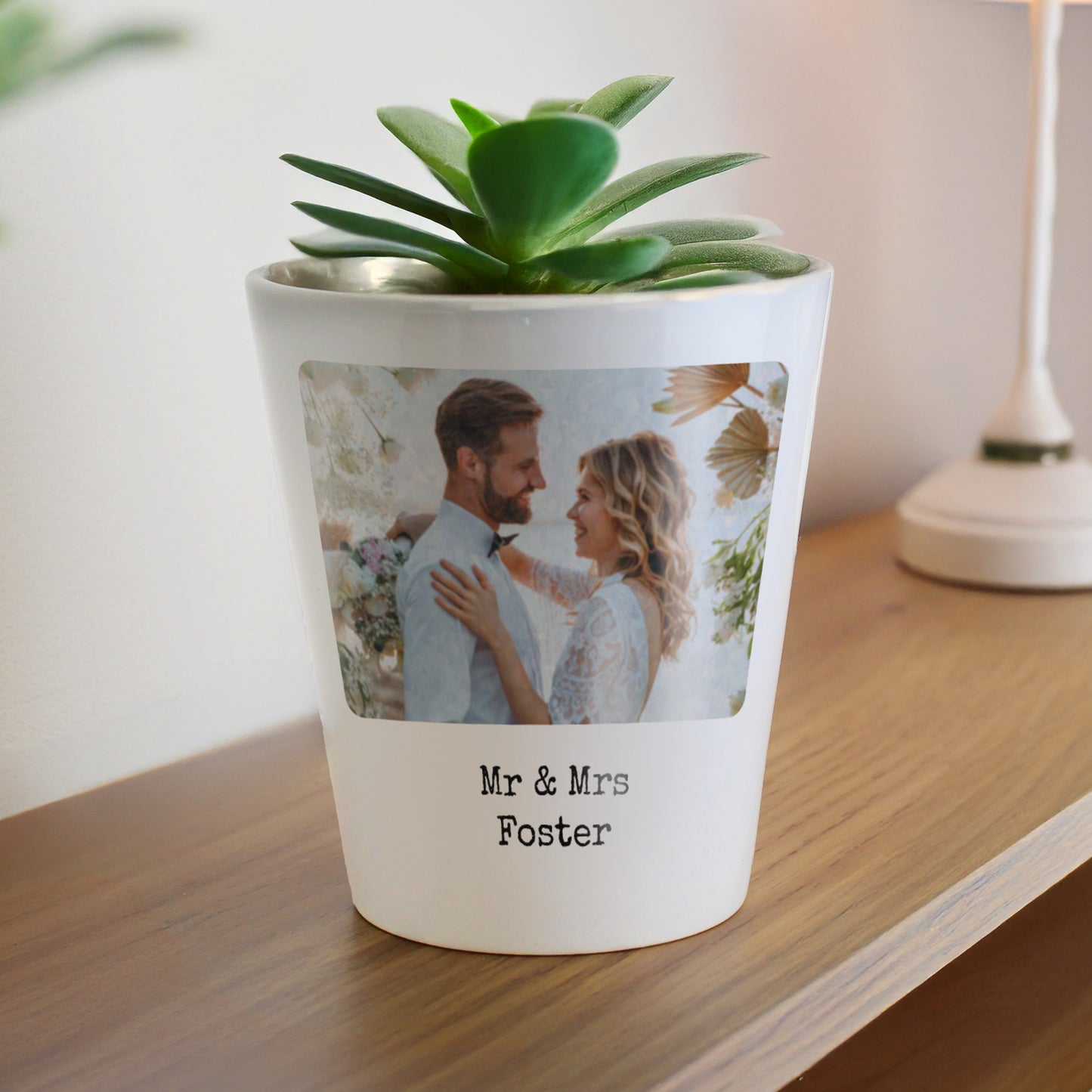 Personalised Photo Upload Plant Pot – Birthday Housewarming Gift - image 4
