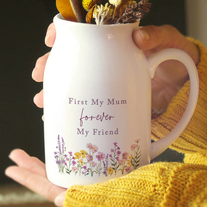 Personalised Wild Flower Jug Vase – Birthday Mother's Day Housewarming Gift - image 4