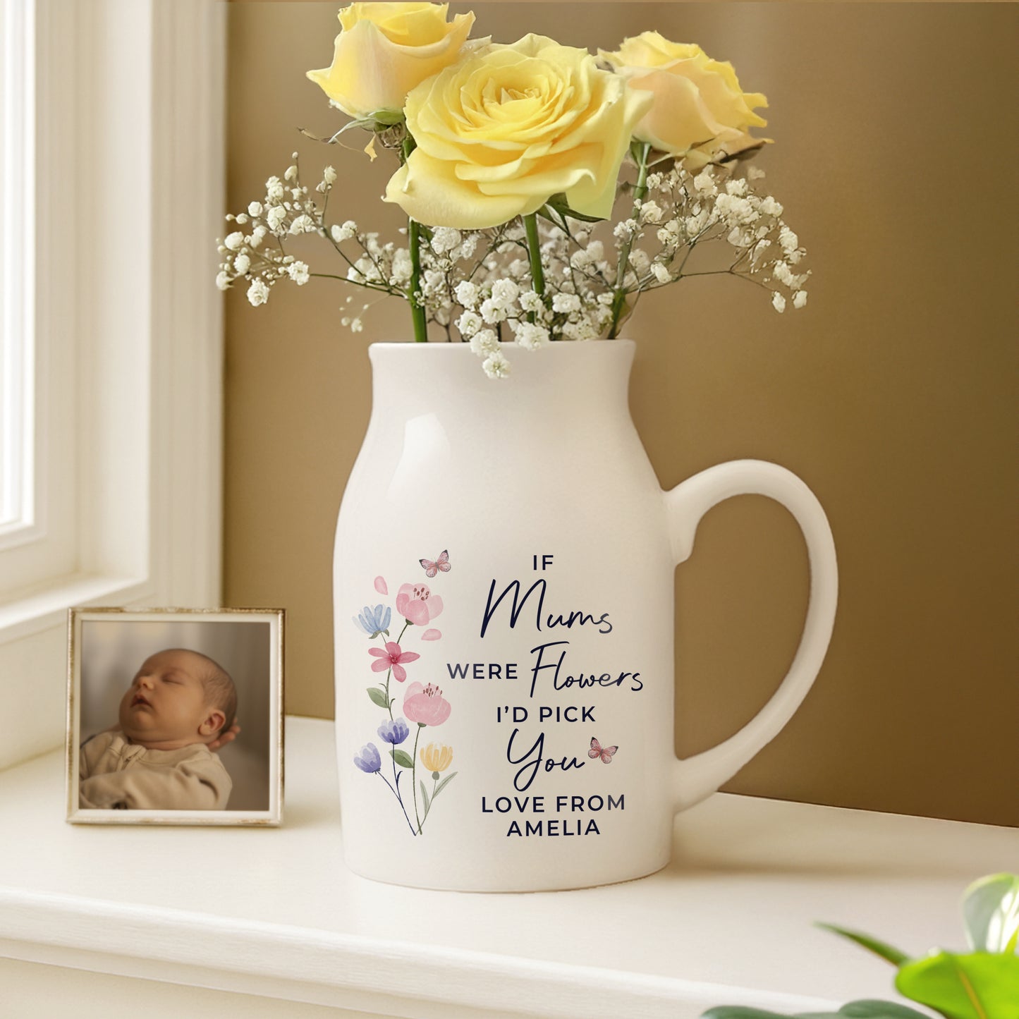Personalised I'd Pick You Jug Vase – Valentine's Day Anniversary Gift