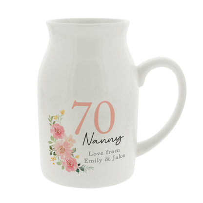 Personalised Floral Birthday Jug Vase – Birthday Gift for Flower Lovers - image 4