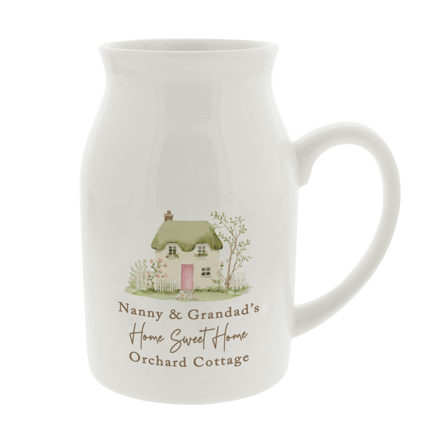 Personalised Country Cottage Jug Vase – Birthday Mother's Day Housewarming Gift - image 4