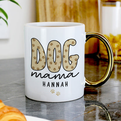Personalised Dog Mama Gold Handle Mug – Birthday Gift for Dog Lovers - image 3