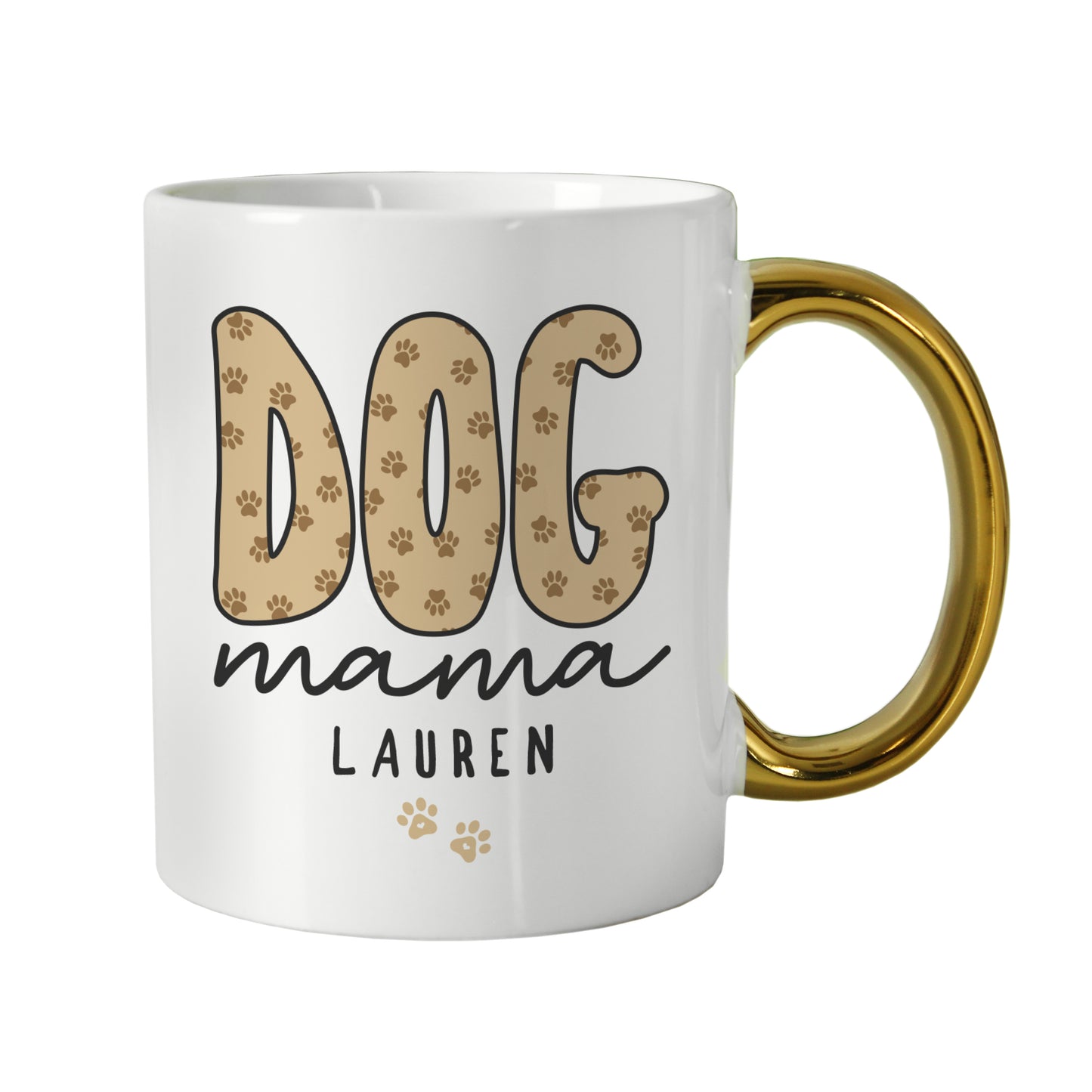 Personalised Dog Mama Gold Handle Mug – Birthday Gift for Dog Lovers - image 4