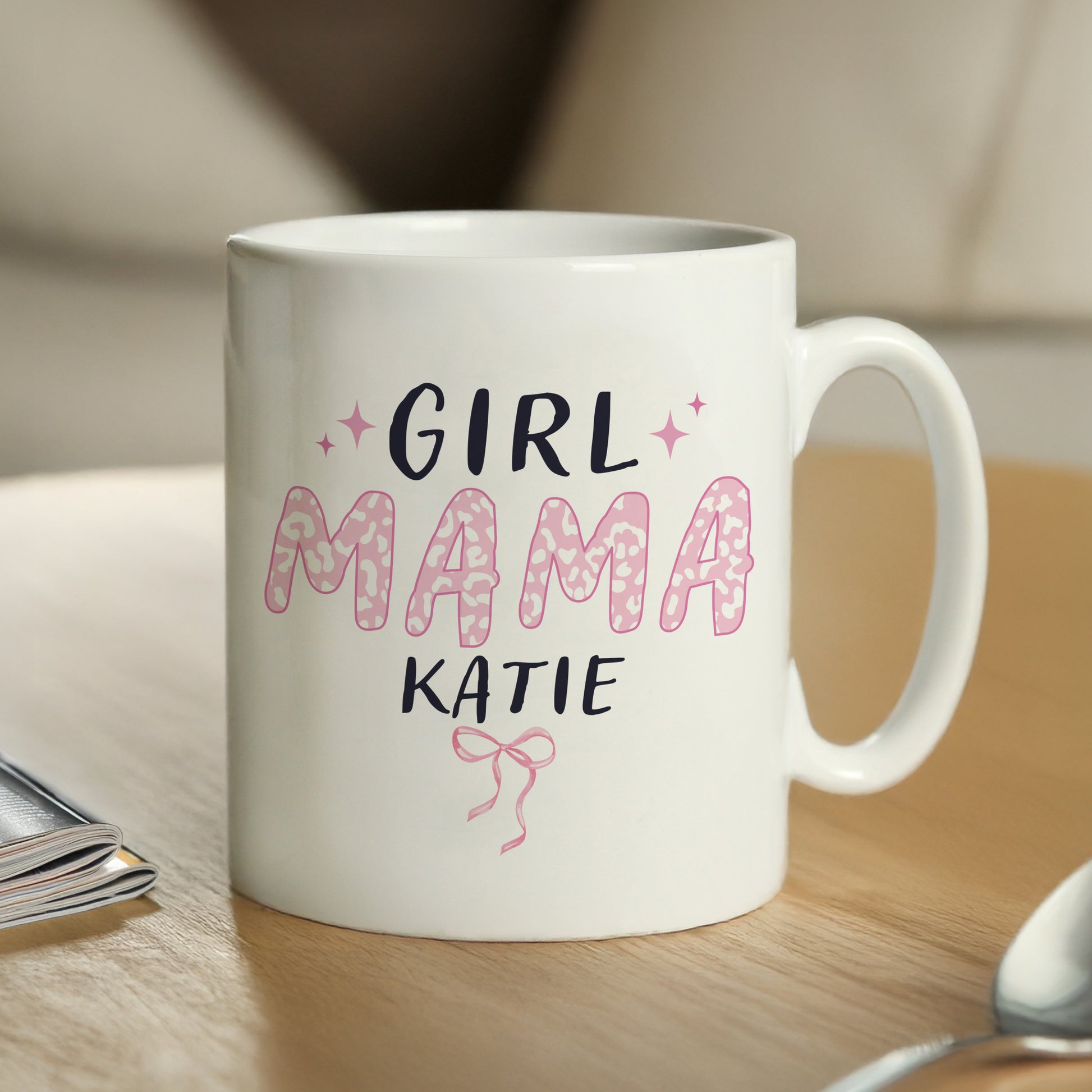 Personalised Girl Mama Mug – Mother's Day Birthday Gift for Mum