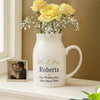 Personalised Black and Gold Free Text Jug Vase – Any Occasion Gift