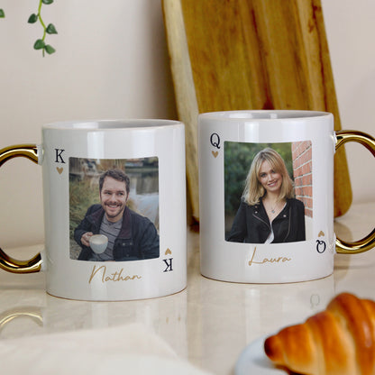 Personalised Photo Upload King Gold Handle Mug – Birthday Father's Day Gift - image 3