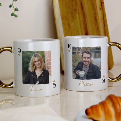Personalised Photo Upload Queen Gold Handle Mug – Birthday Gift for Her - image 3