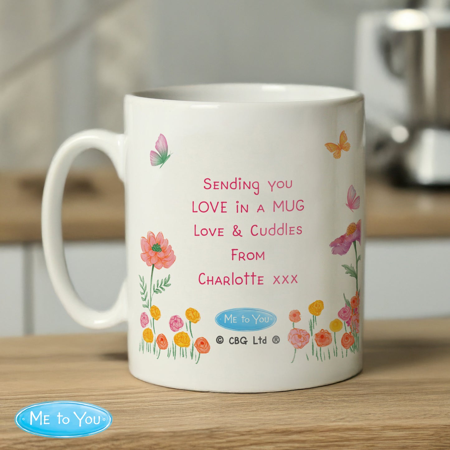 Personalised Me to You Flowery Mug – Tatty Teddy Gift - image 3