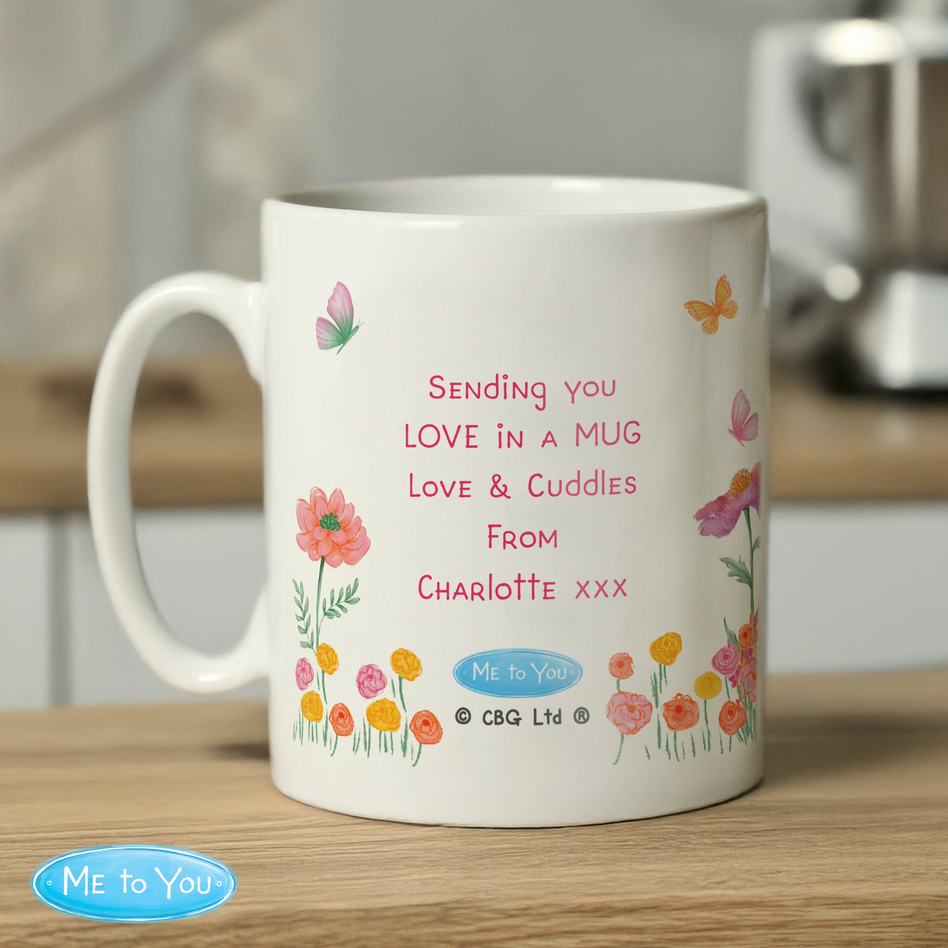 Personalised Me to You Flowery Mug – Tatty Teddy Gift - image 3