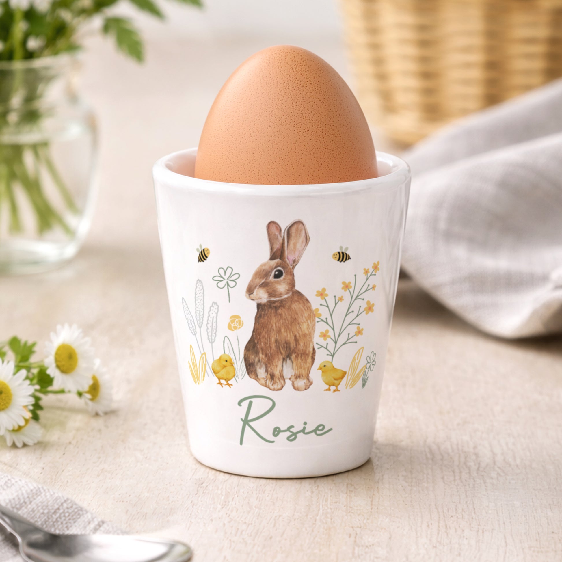 Personalised Easter Bunny Egg Cup from Heartfelt Gifts
