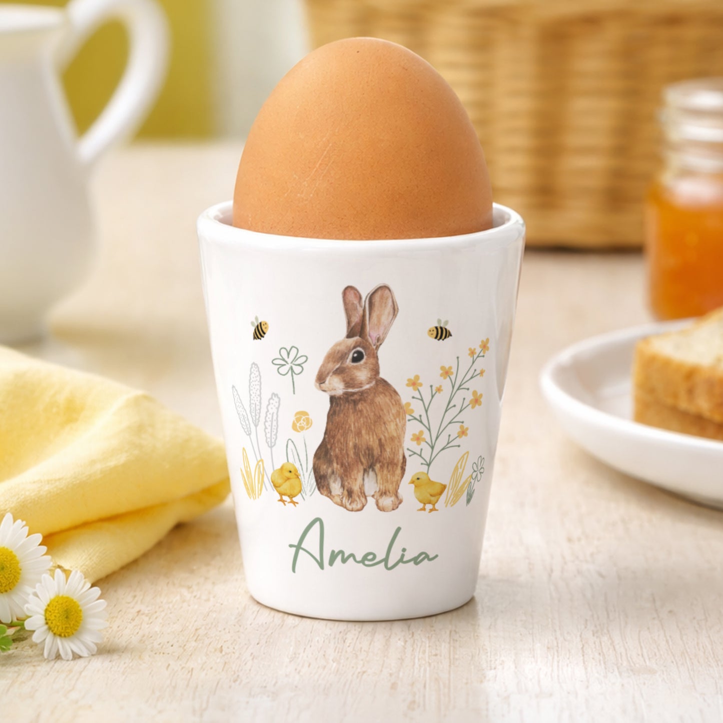Personalised Easter Bunny Egg Cup - image 3