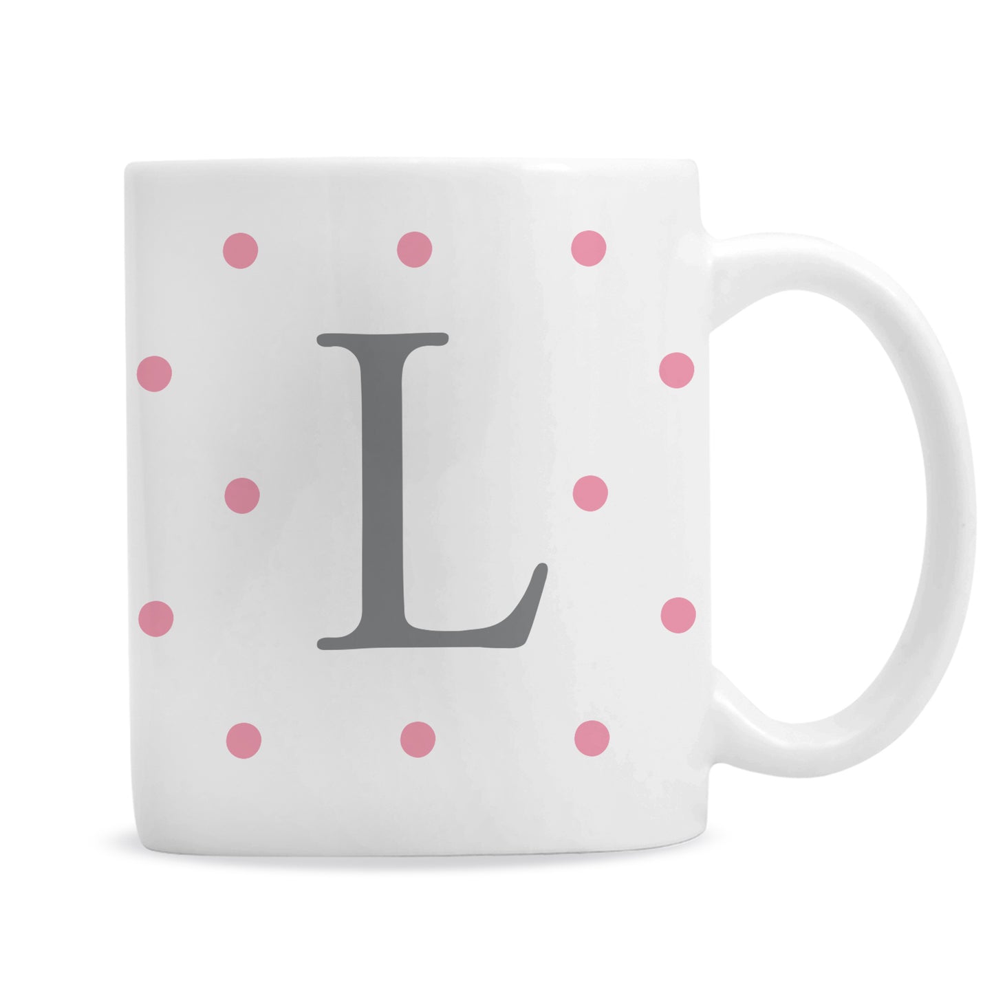 Personalised Monogram Pink Spot Mug - image 5